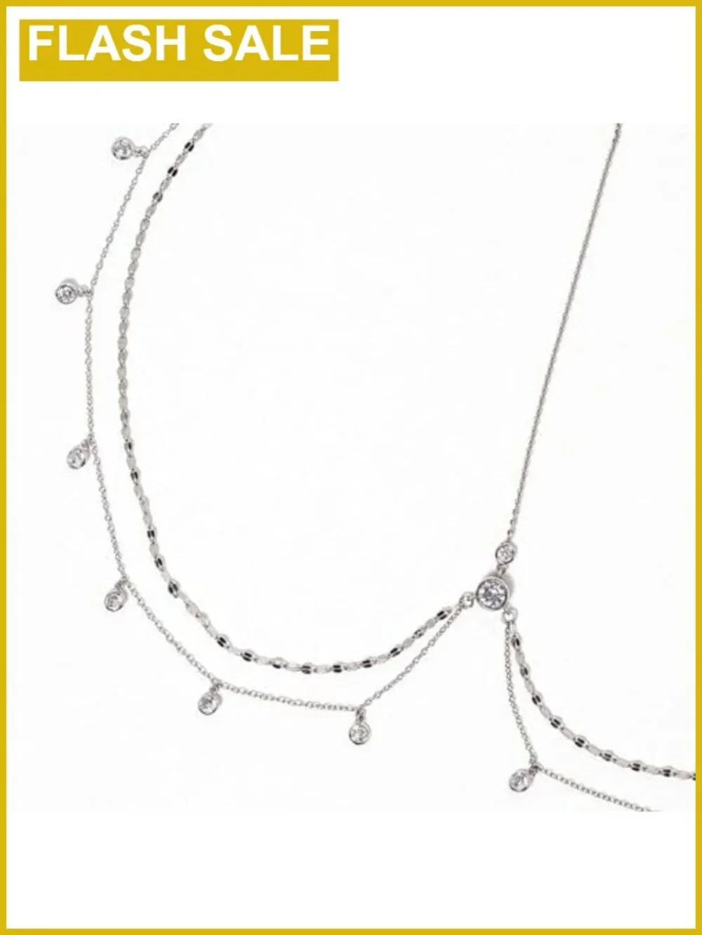 N/A layered rhinestone